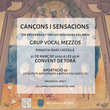 Concert “Cançons i sensacions” Grup Vocal Mezzos