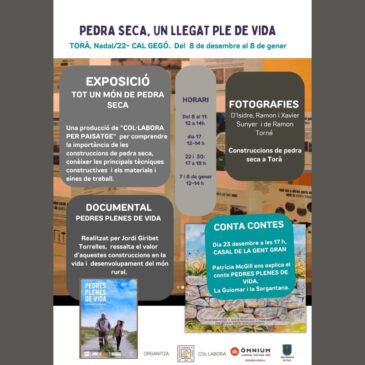 Exposició sobre la construcció en pedra seca