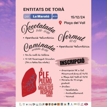 TORNEM-HI, PER LA MARATÓ!