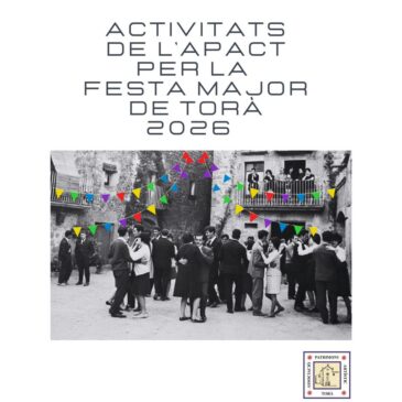 Festa Major 2026. Activitats Organitzades per l’APACT